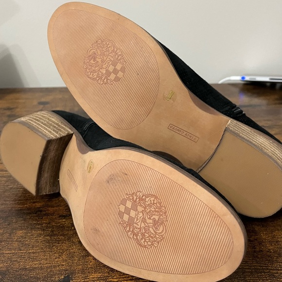 VINCE CAMITO - Suede Exposed Ankle Booties - Picture 5 of 11